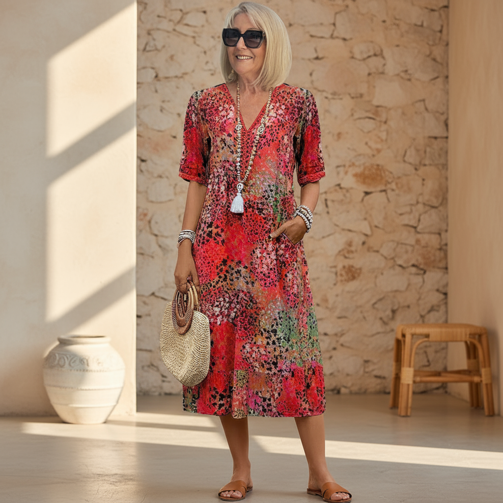 Emma ™– Elegant flowing midi dress
