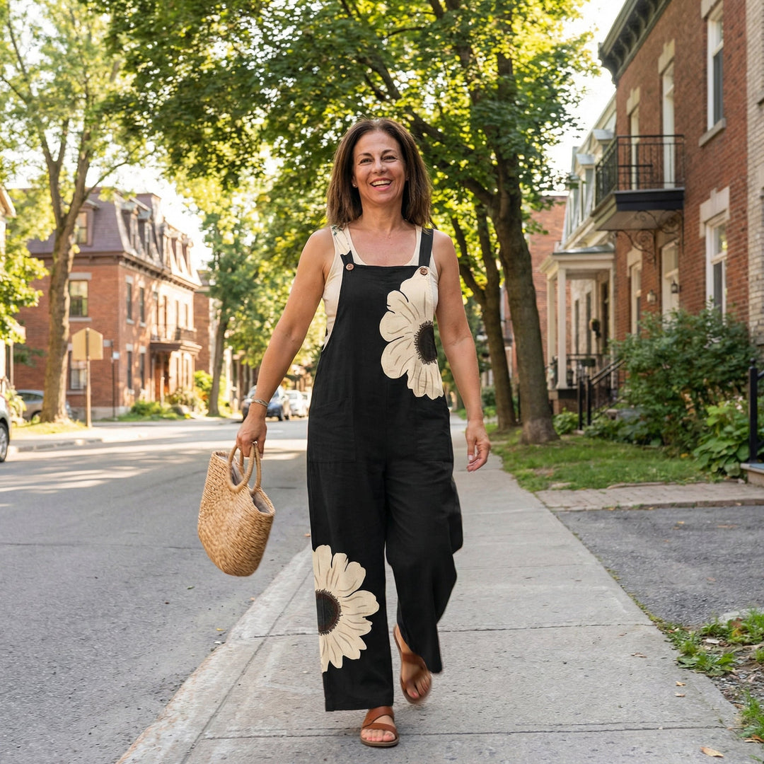 Comfortable Printed Jumpsuit